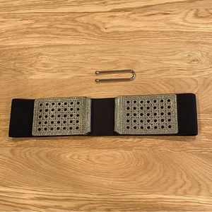 Belt with metal hook